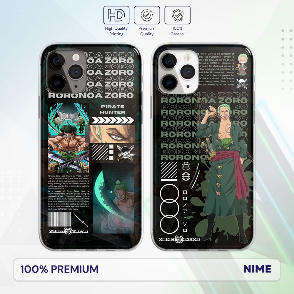 Nime Premium Case Anime One Piece - Roronoa Zoro