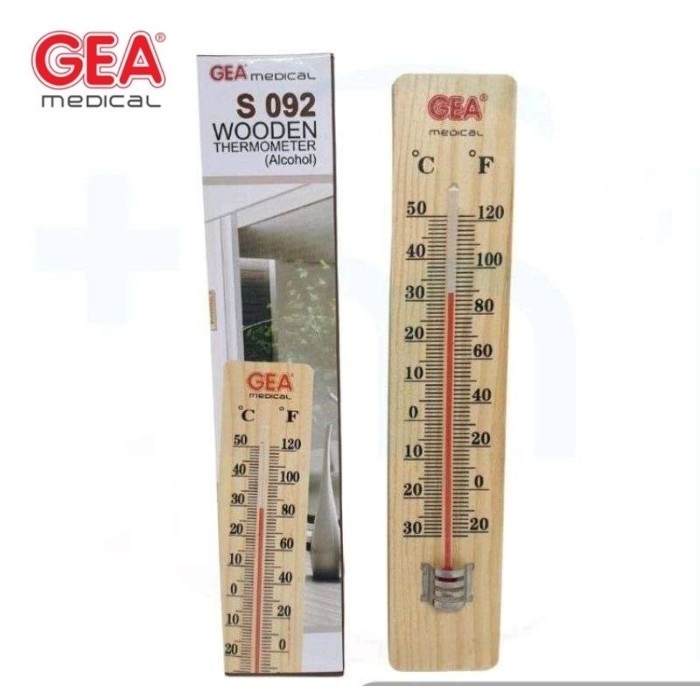 Thermometer Ruangan Dinding GEA Medical Termometer Ruang Kayu Termometer Raksa