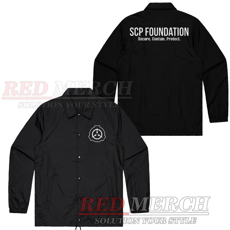 Jaket coach scp foundation - jaket scp foundation - RedMerch - RedMerch - Red Merch