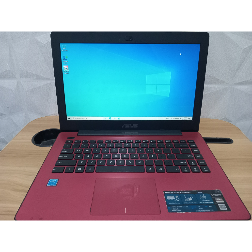 Laptop Asus x453s ram 2gb intel HD graphics  processor intel celeron cpu n3050 no minus full set
