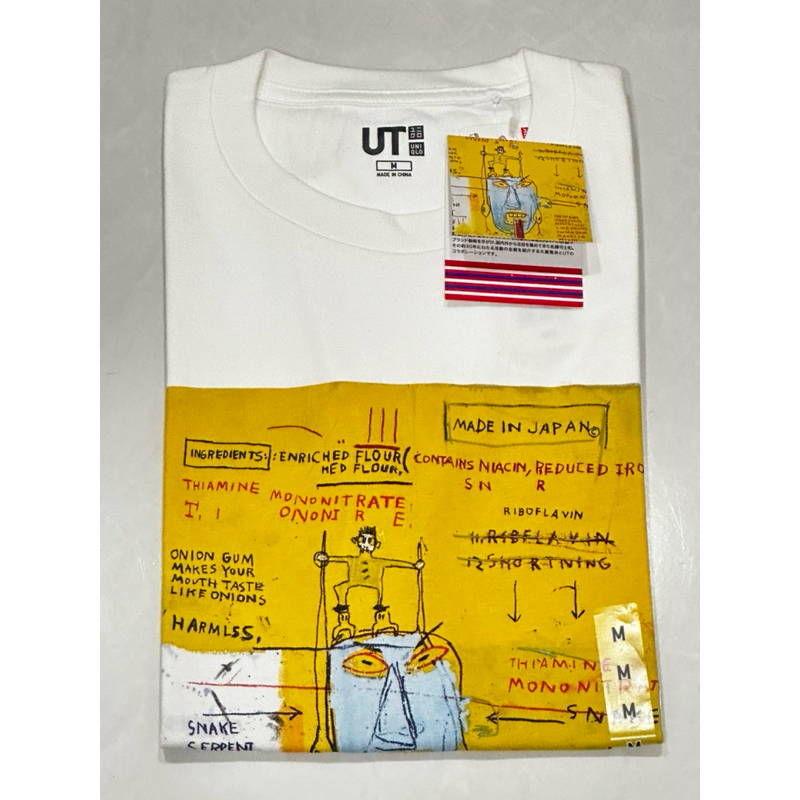 Kaos Uniqlo UT x Kashiwa Sato Jean Michel Basquiat Size M (BNWT) Tag Lengkap Original 100%