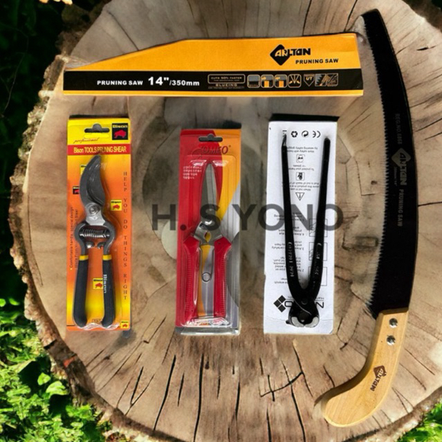 Paket Alat Bonsai Gunting Pruning Catut gunting bonsai gergaji lengkung