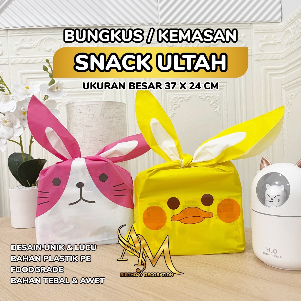 

(Satuan) Bungkus Snack Ulang Tahun Ukuran Besar 37cm x 24cm - Goodie Bag Cemilan, Bingkisan Lucu & Unik