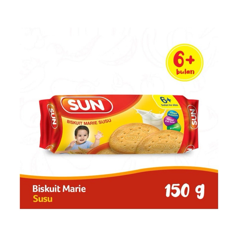 sun bayi biskuit marie susu 150gr
