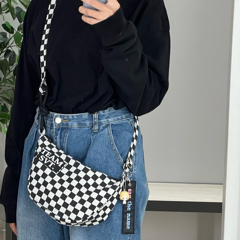 Checkmate bag (SVT, NCT, TBZ checkered sling bag) by kulkit