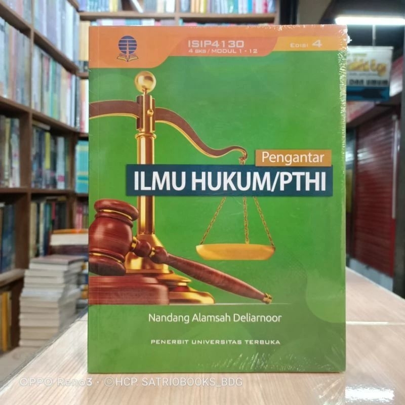 UT Book Pengantar Ilmu Hukum/PTHI Edisi 4 | Buku Pengantar Ilmu Hukum BMP ISIP4130 Pengarang Nandang