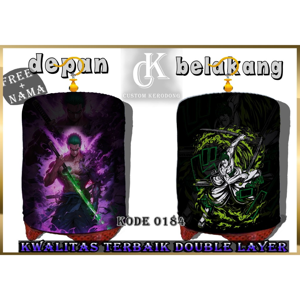 Krodong Custom Motif Fullprint untuk Sangkar Burung Double Layer