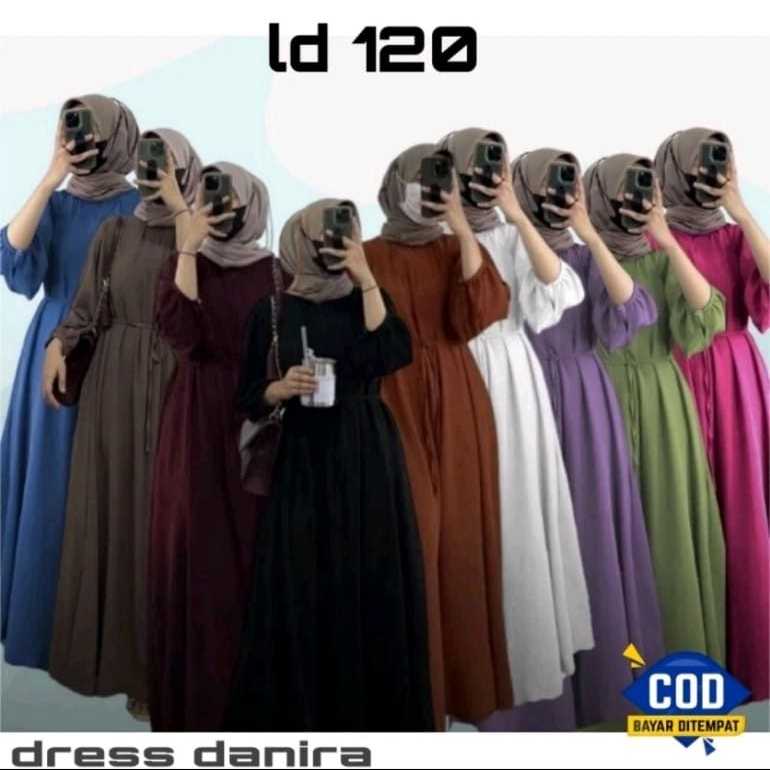 GAMIS DANIRA POLOS // DRESS DANIRA TERBARU