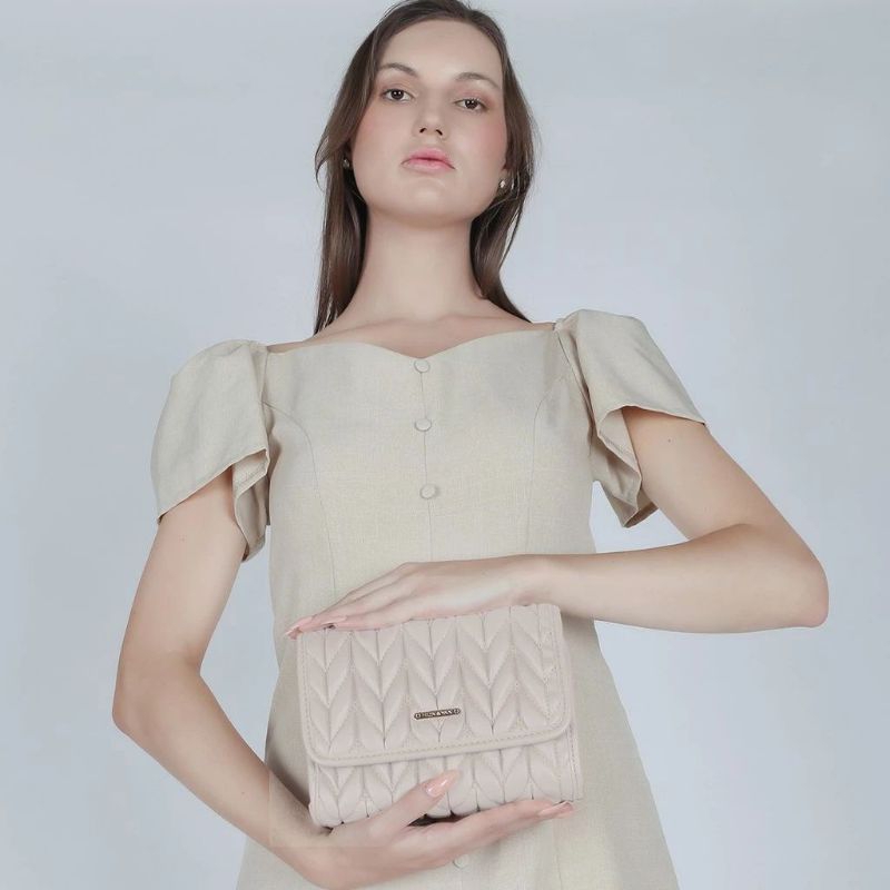 tokonoby - DISHA SLINGBAG BEIGE BY HON&YAN - bahan kulit sintetis premium furing warna merah tas sel