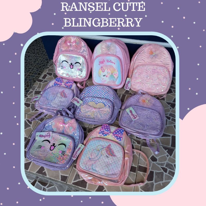 [ RANSEL  CUTE BLINGBERRY ] backpack import lucu anak tas ransel daily cute lucu toko tas import ana