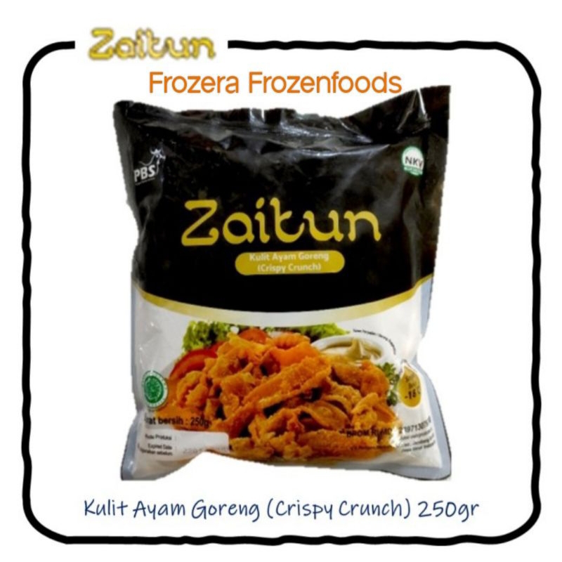 

[DIJAMIN FRESH ] ZAITUN Kulit Ayam Goreng Crispy 250gr / Frozenfoods Murah