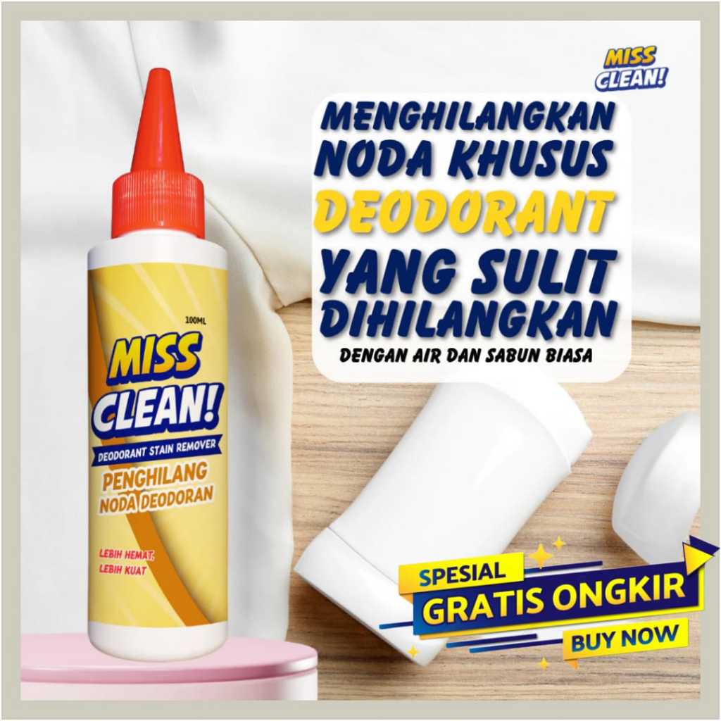 Penghilang Noda Bekas Deodoran Cairan Ampuh Menghilangkan Noda Pakaian By Miss Clean