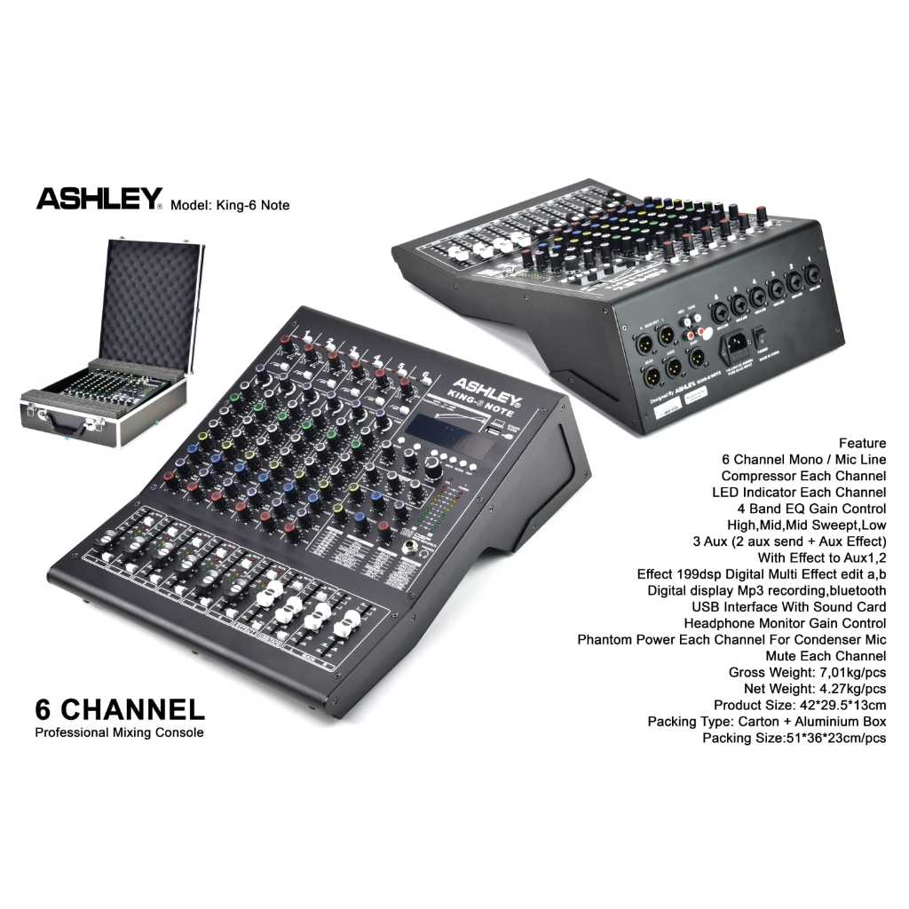 Mixer 6 Channel Ashley King 6 Note