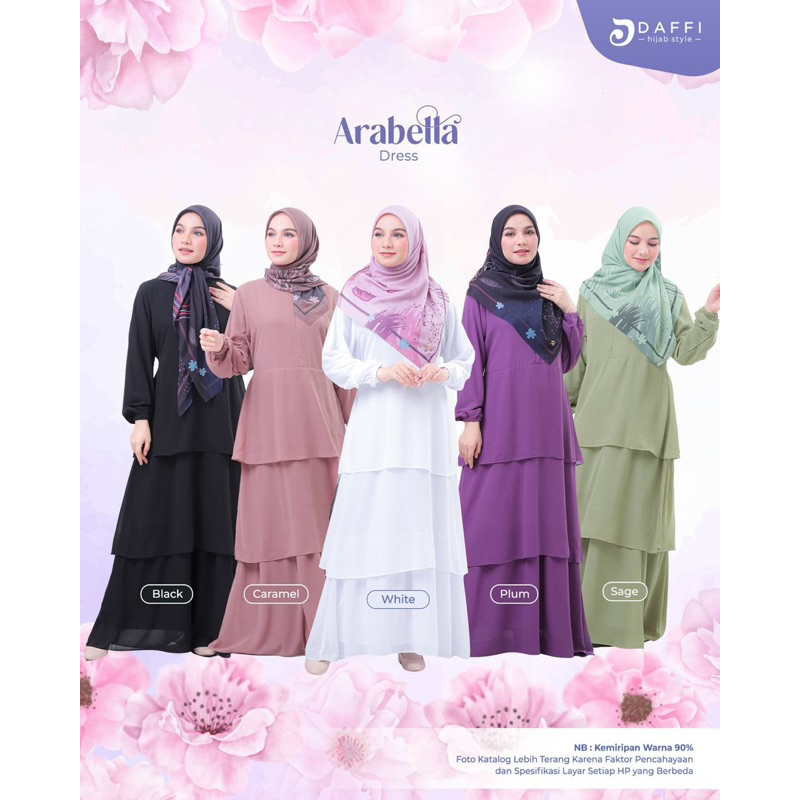 gamis arabella dress new arrivals by daffi series