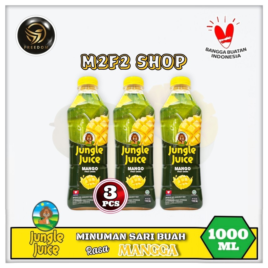 

Diamond Jungle Juice Mango | Jus Mangga Botol Pet - 1000 ml | 1 Liter (Kemasan 3 Pcs)