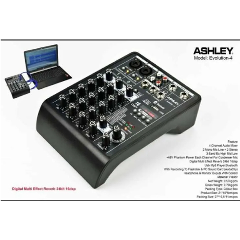 Mixer 4 Channel Ashley Evolution 4