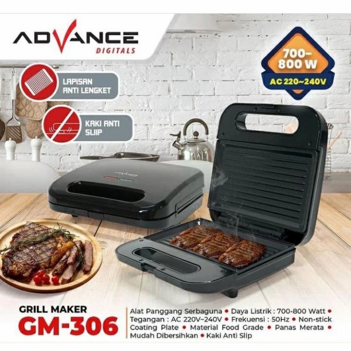 ADVANCE GRILL MAKER/CETAKAN  GRILL GM-306
