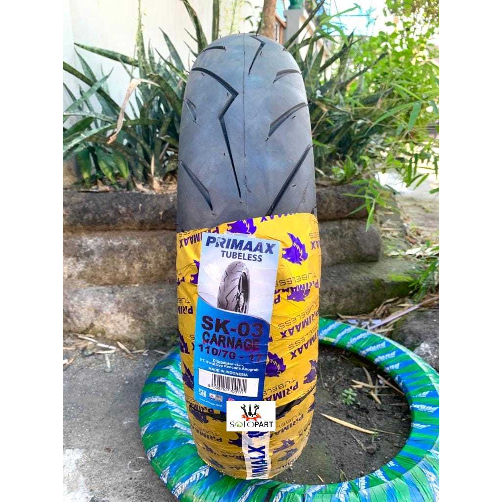 Ban Primaax Sk-03 110/70-17 Ring 17 Tubeless ban 110/70-17 ban primaax 110/70-17 ban motor 110/70-17