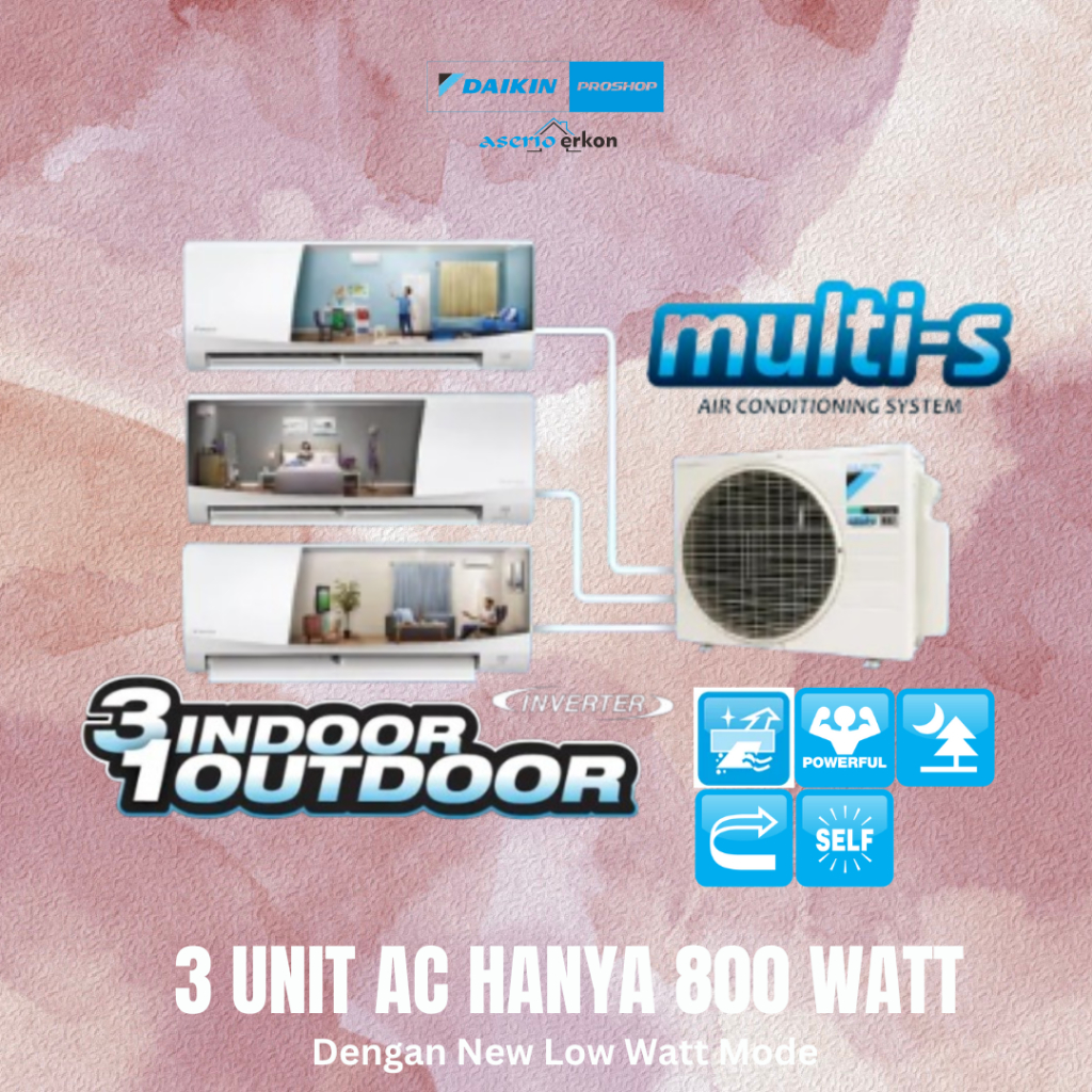 AC DAIKIN MULTI-S 3 KONEKSI