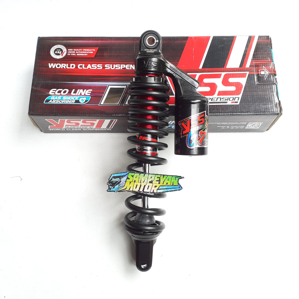 Shock SKok Shockbreker Belakang Tabung Atas YSS G-7 G - Seven Ukuran 330 mm Red Merah Hitam Black Va