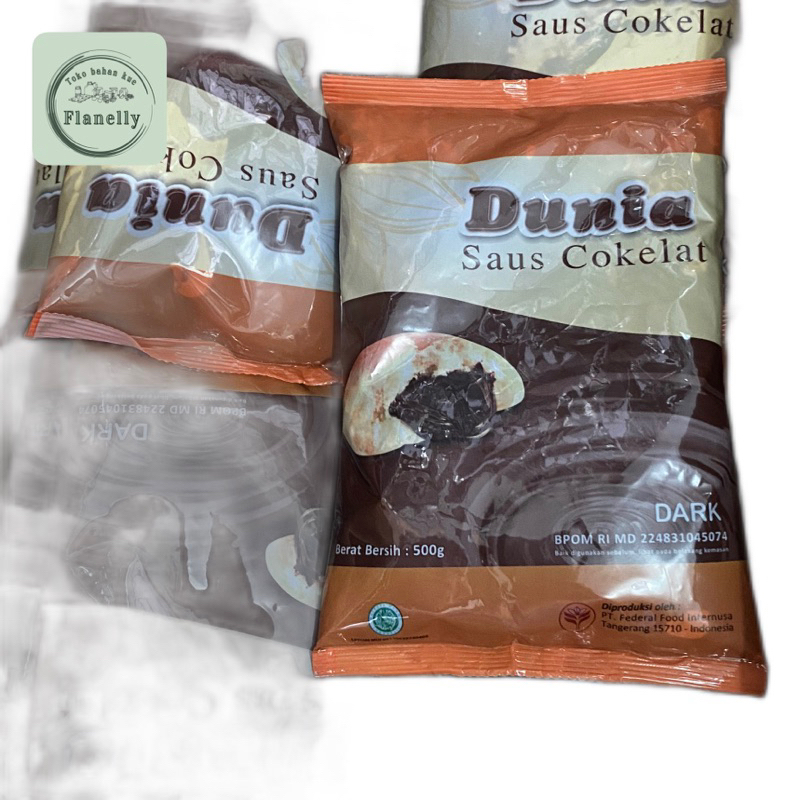 

DUNIA saus coklat filling roti kue 500gr