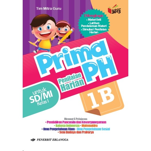 buku teks prima PH Kelas 1 Erlangga prima ph 1B semester 2 edisi terbaru