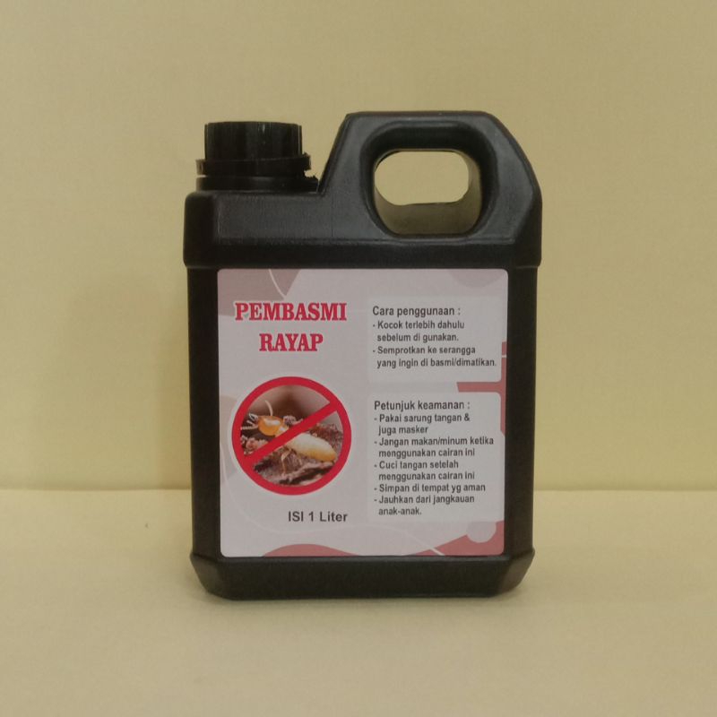 Cairan Pembasmi Rayap Tanah Obat Pembasmi Rayap Kayu 1 Liter Gratis 250 ml