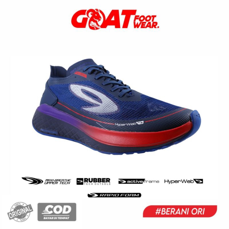 SEPATU NINETEN 910 KENZO RUN BIRU TUA SEPATU RUNNING LARI ORIGINAL