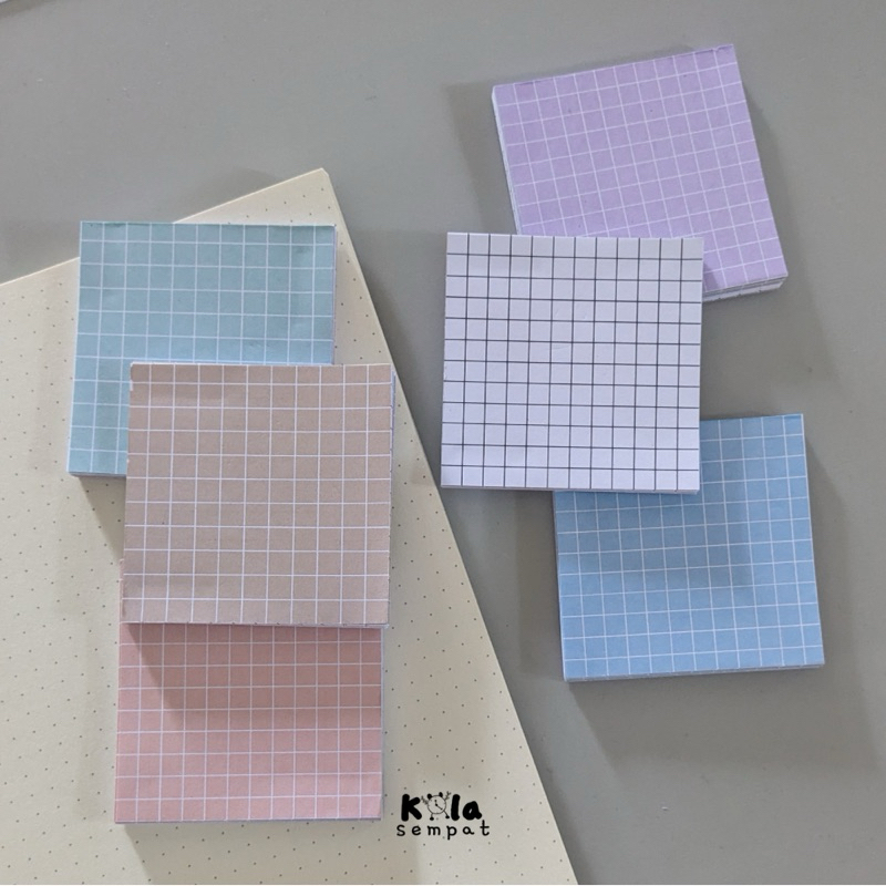 

[Isi 36 lbr] Memopad Grid Color (Tidak Ada Lem Perekat)