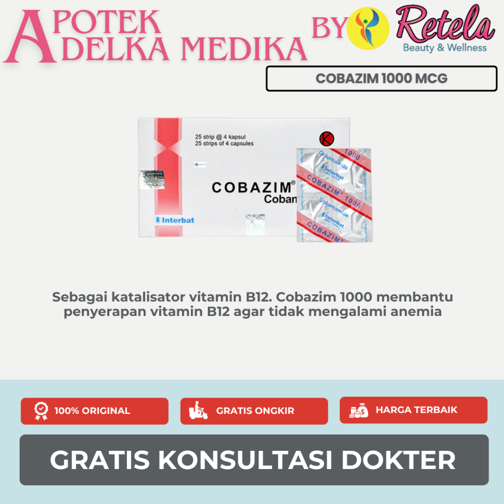 Cobazim 1000 mcg 4 Kapsul