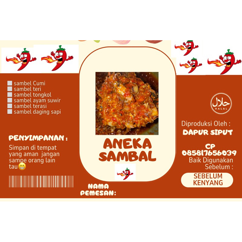 

aneka sambel siput
