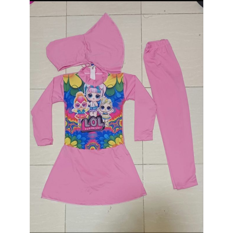 baju renang muslim anak motif