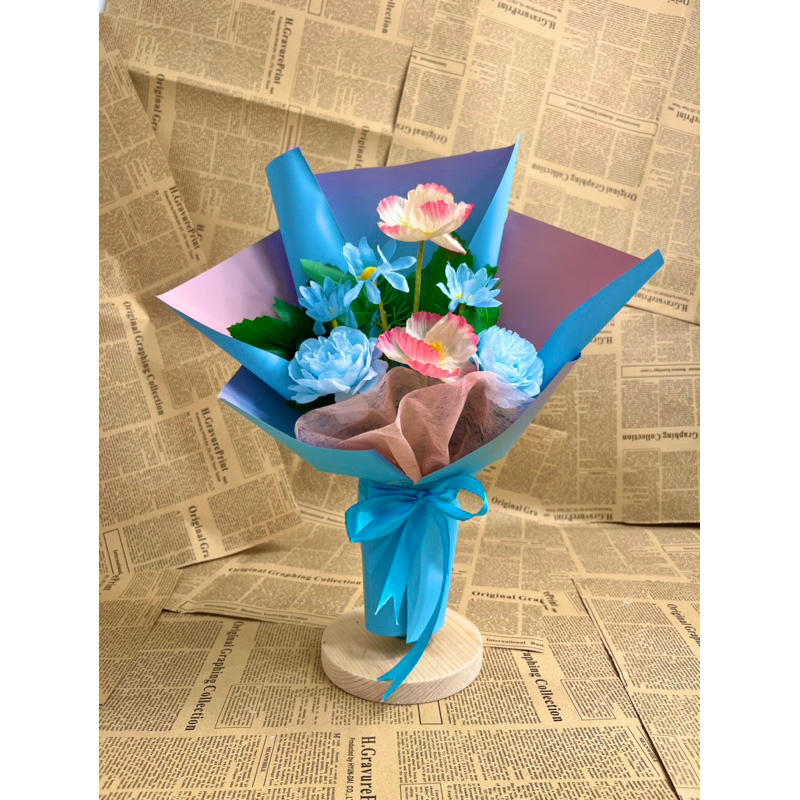D’RIST - MINI COTTON CANDY BOUQUETE || Buket Bunga Murah/ Buket Bunga Palsu/ Buket Bunga Bali/ Buket