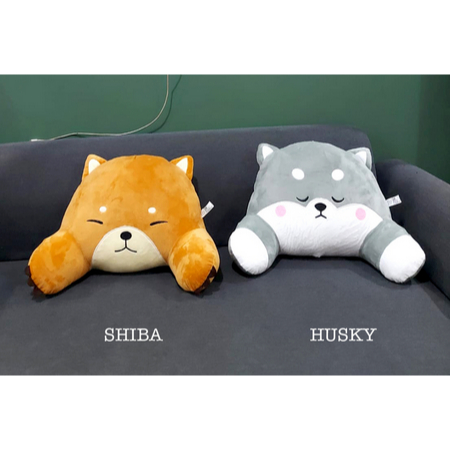 Boneka Bantal Sandaran Husky. Bantal Punggung Shiba. Bantal Kursi Mobil. Bantal Ibu Hamil