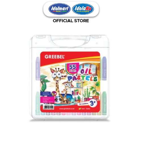

IDOLMART GREEBEL Crayon/Krayon Kids Oil Pastel 55 Warna Surabaya