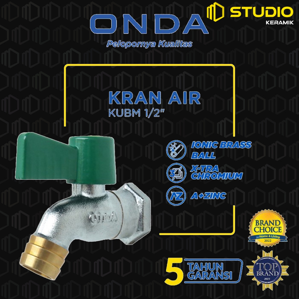 ONDA Kran Air Tembok / Taman KUBM 1/2"