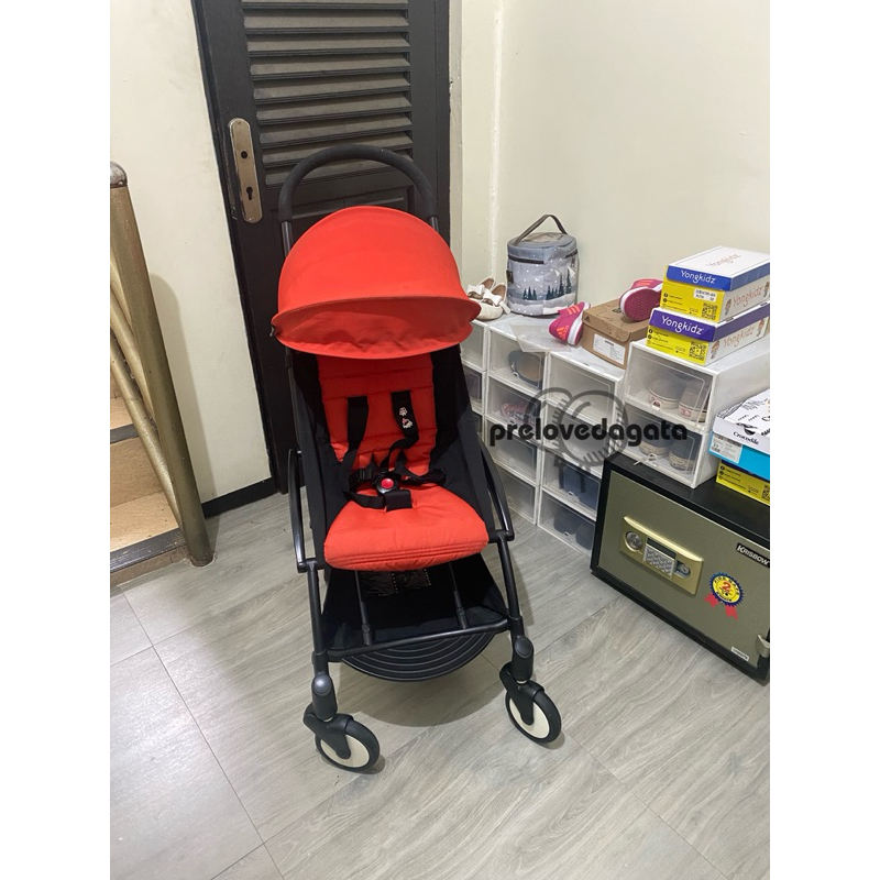 PRELOVED STROLLER BABYZEN YOYO+ MERAH BLACK FRAME