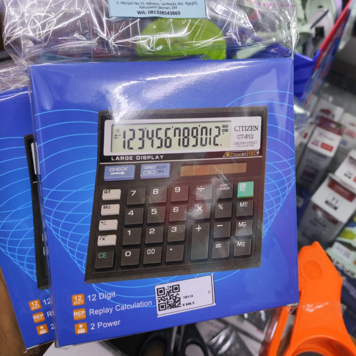 

Kalkulator 12 Digit / Calculator Citizen CT 512 - Citizen