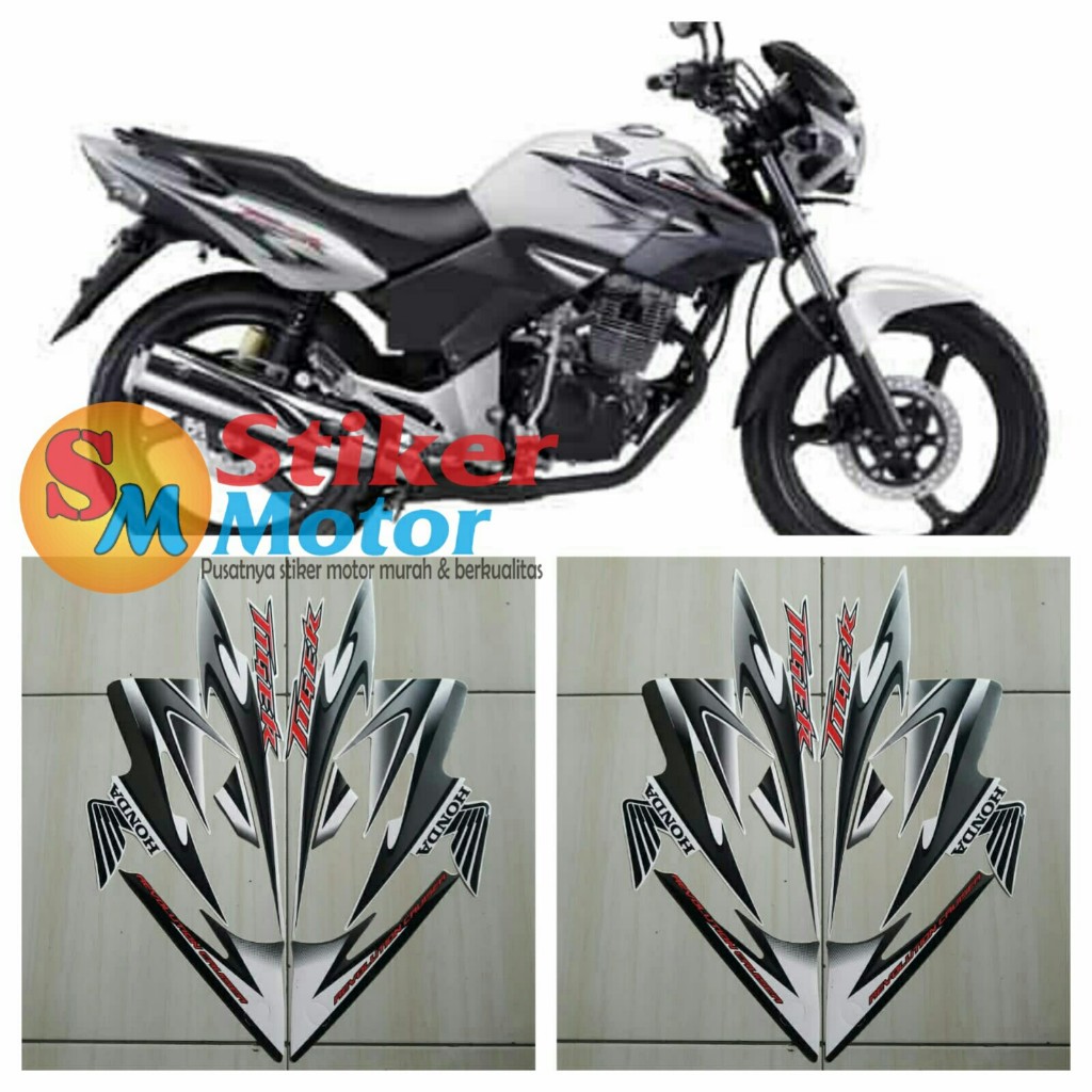 stiker motor tiger revo 2013 putih