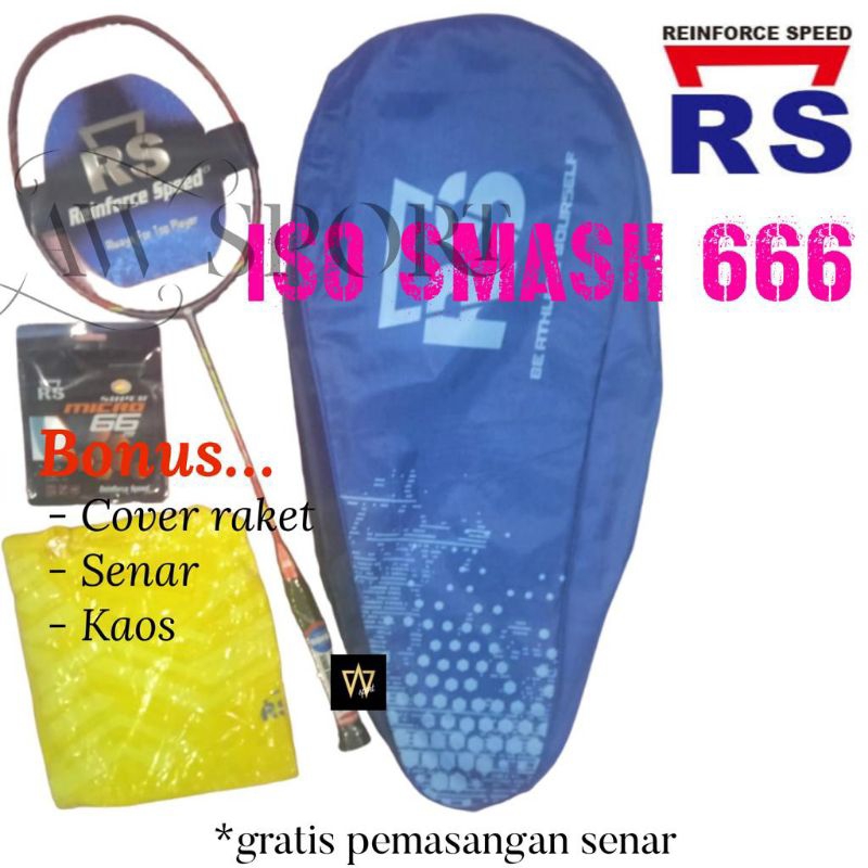Raket Badminton RS ISO SMASH 666 / Raket Bulutangkis Original