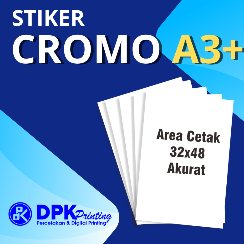 

CETAK STIKER CROMO A3+ MURAH / PRINT A3+ STIKER CROMO / LABEL / KEMASAN / STIKER AQIQAH