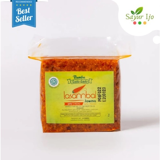 

Lasambal Bumbu Gado Gado PEDAS 190 Gram / Pack Fresh Sambal Cabe Asli