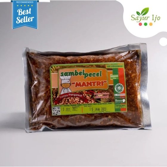 

Mantri Sambel Pecel PEDAS SEDANG 250 Gram / Pack Fresh Bumbu Sambal ASLI