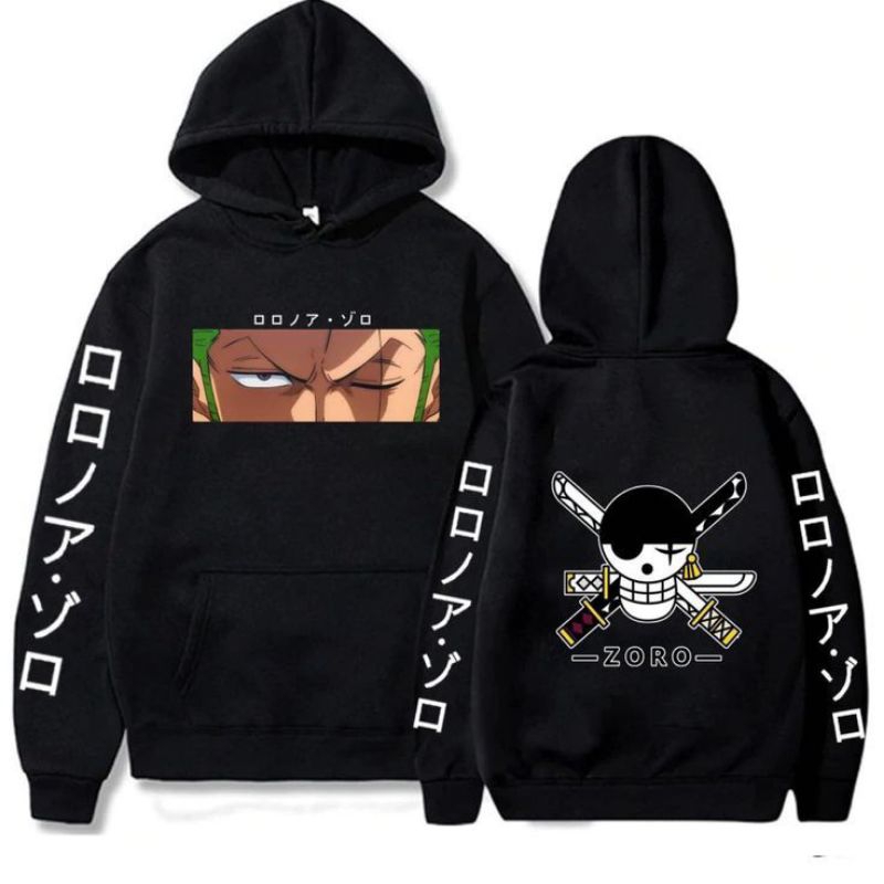 Sweater Hoodie Anak Laki-laki Anime ONE PIECE ZORO Terlaris Best Seller Bisa COD