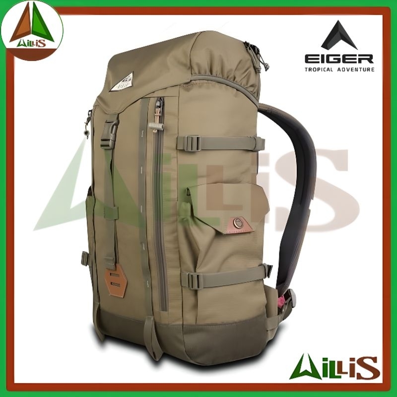 Tas Semi Cerier Camping Bushcraft E!GER Migrate Ruck 35L - Camel