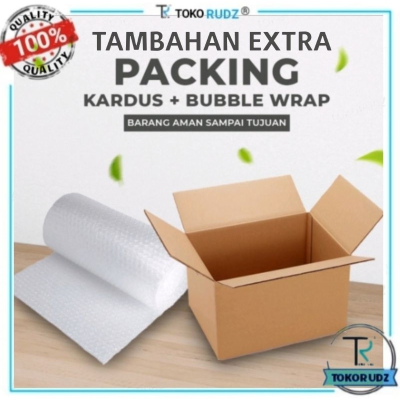 

Tambahan Packing Bubble Wrap Dus Kardus EXTRA Pengaman Barang Paket