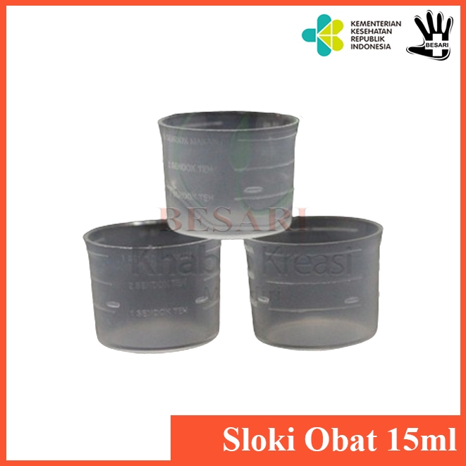 AZO1 Cup Obat 15ml Cup Takar Obat 15ml 100 Pcs