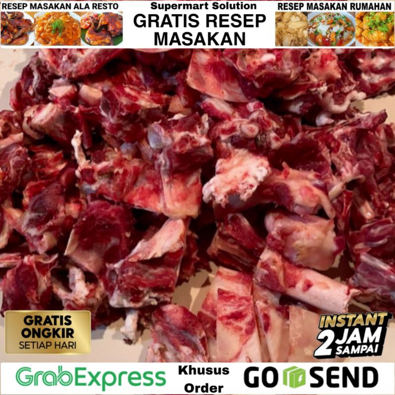 

Daging Kambing / Tetelan Daging Kambing Campur Tulang Kambing