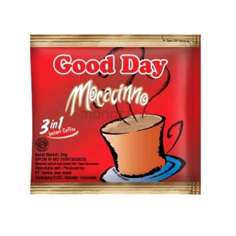 

Kopi Good Day Mocacinno 20gr 1 Renceng