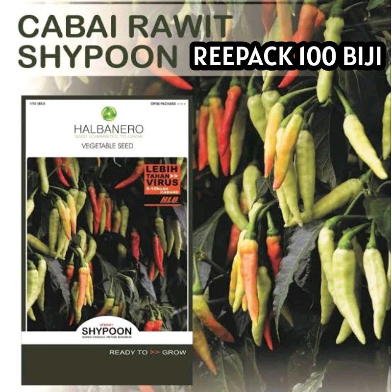 100 Biji Cabe Shypoon |  Benih Cabai Rawit | Halbanero | Benih Cabai Halbanero | Benih Cabai Rawit |